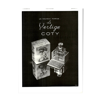 Vintage poster 30s Coty perfume