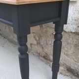 Ancienne table ou console patine noir