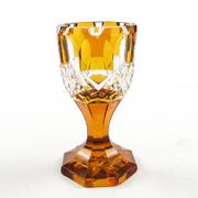 Art Deco goblet, crystal, Czechoslovakia, 1930s