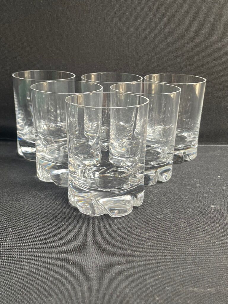 6 Daum wine glasses France Blanzey service