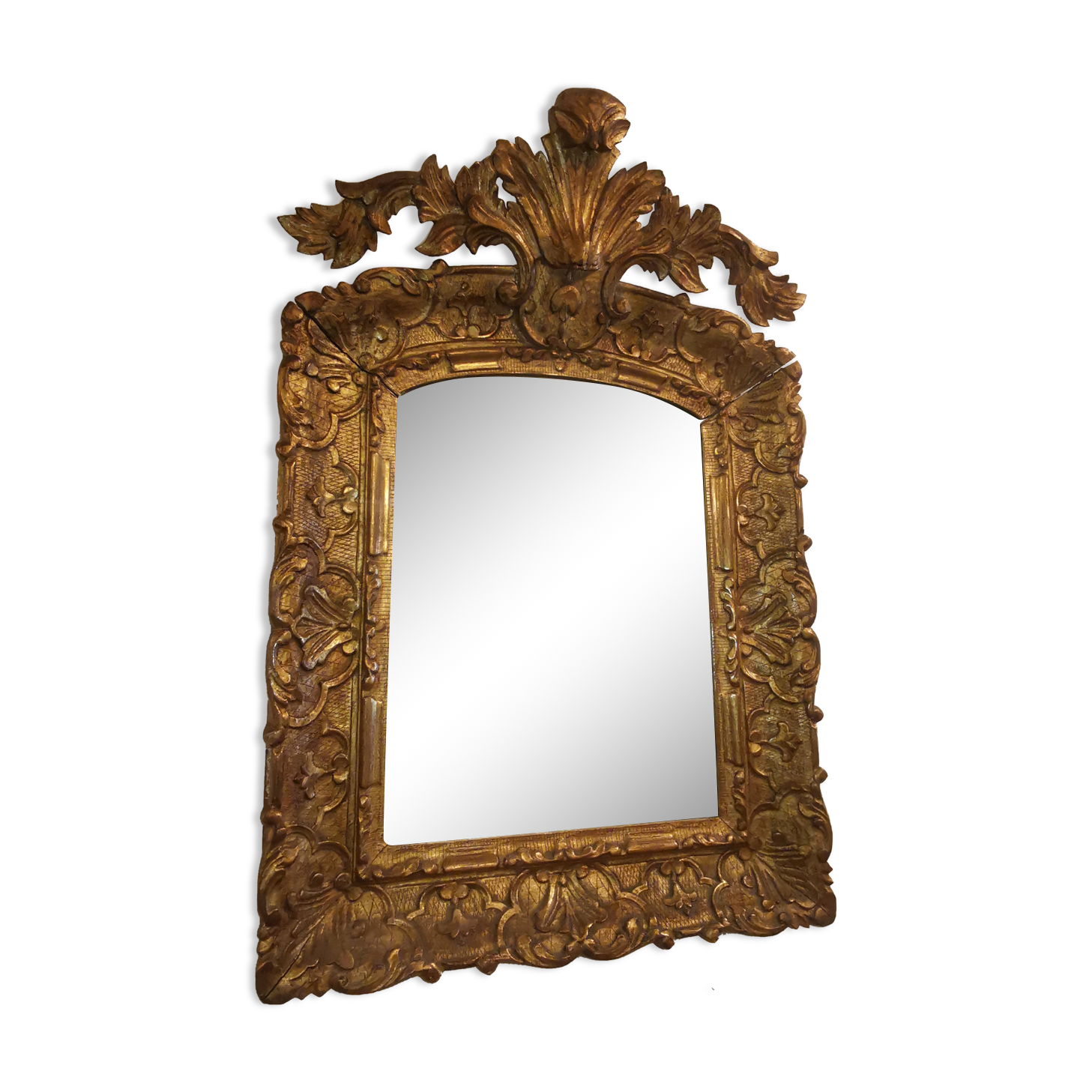 Gilded wood mirror Rockery