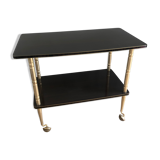 Vintage service table in Formica with wheels