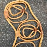 Italian rattan coat rack