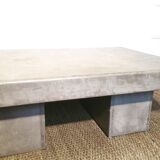 Waxed concrete coffee table