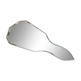 Beveled and engraved hand mirror