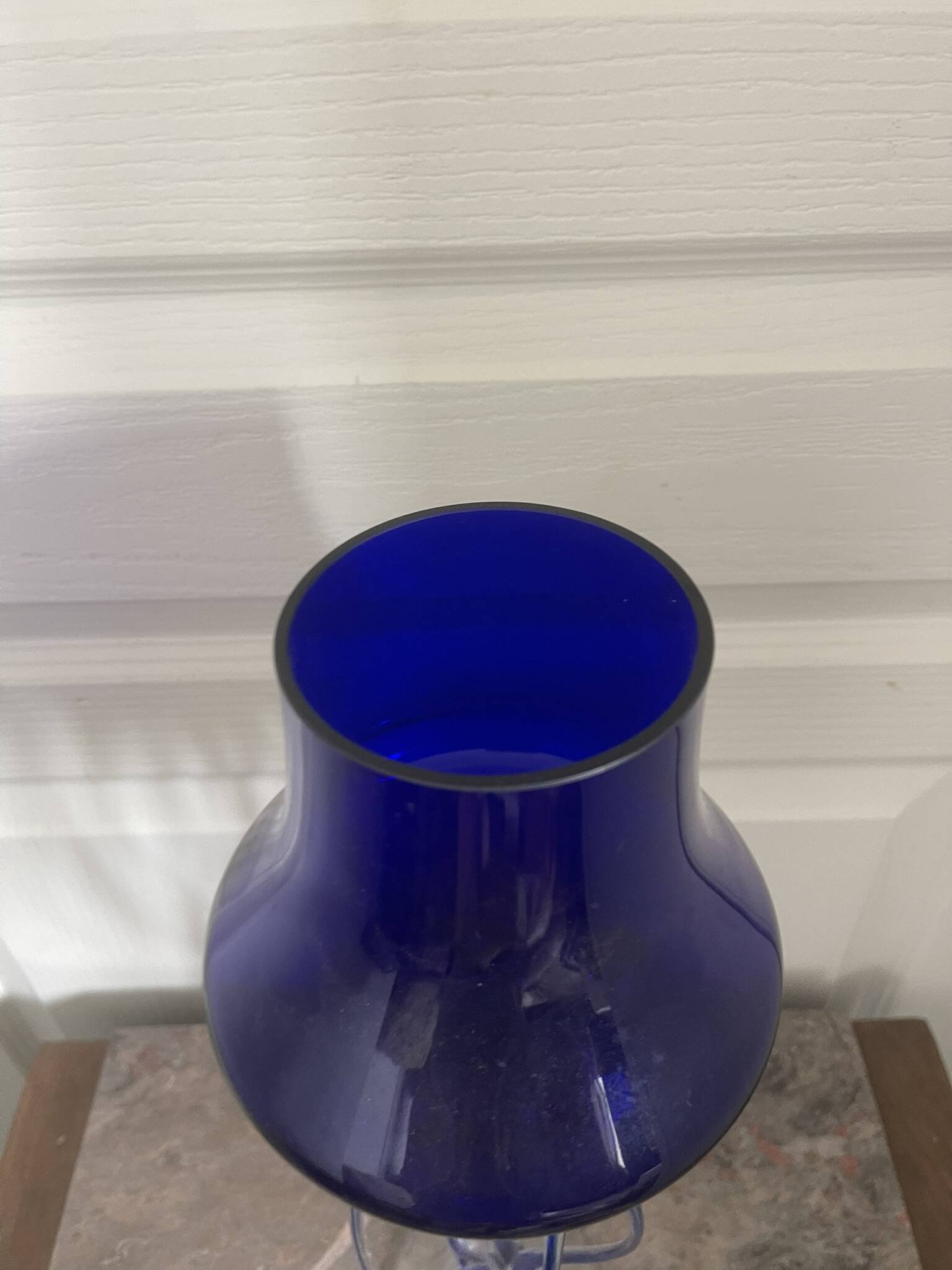 Ancient Medusa Cobalt Blue Cup Vase Jozefina Krosno Octopus Blown Glass