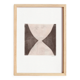 Peinture abstraite sur papier signée Eawy