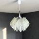 Transparent lucite acrylic hanging lamp by ME Marbach Leutchen Germany