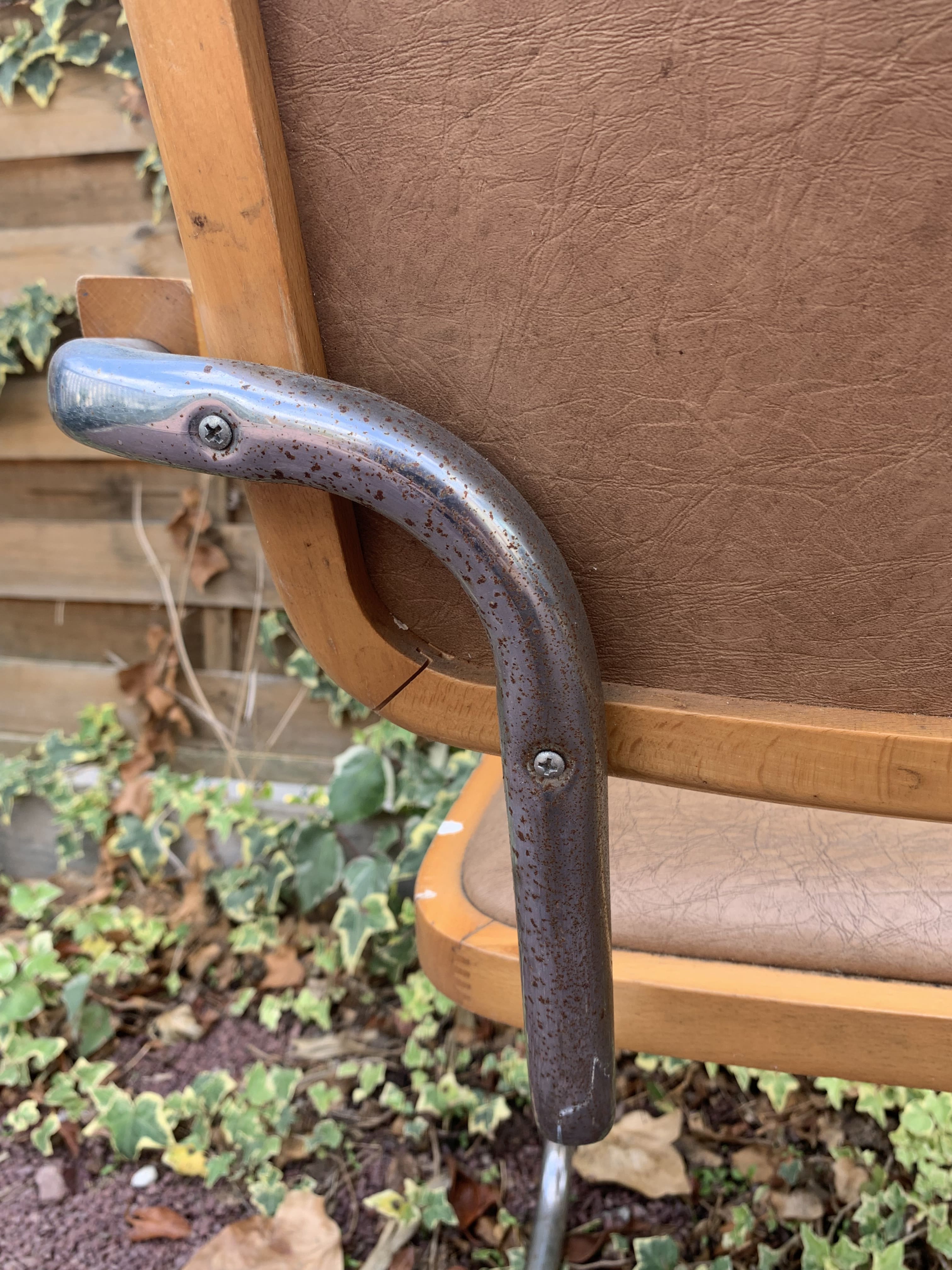 Pair of armchairs B64 by Marcel Breuer