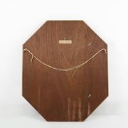 Gilded octagonal mirror by Deknudt Belgium decorated with smoked mirror gla