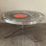 De Nisco coffee table from the 60s and 70s ceramic signed