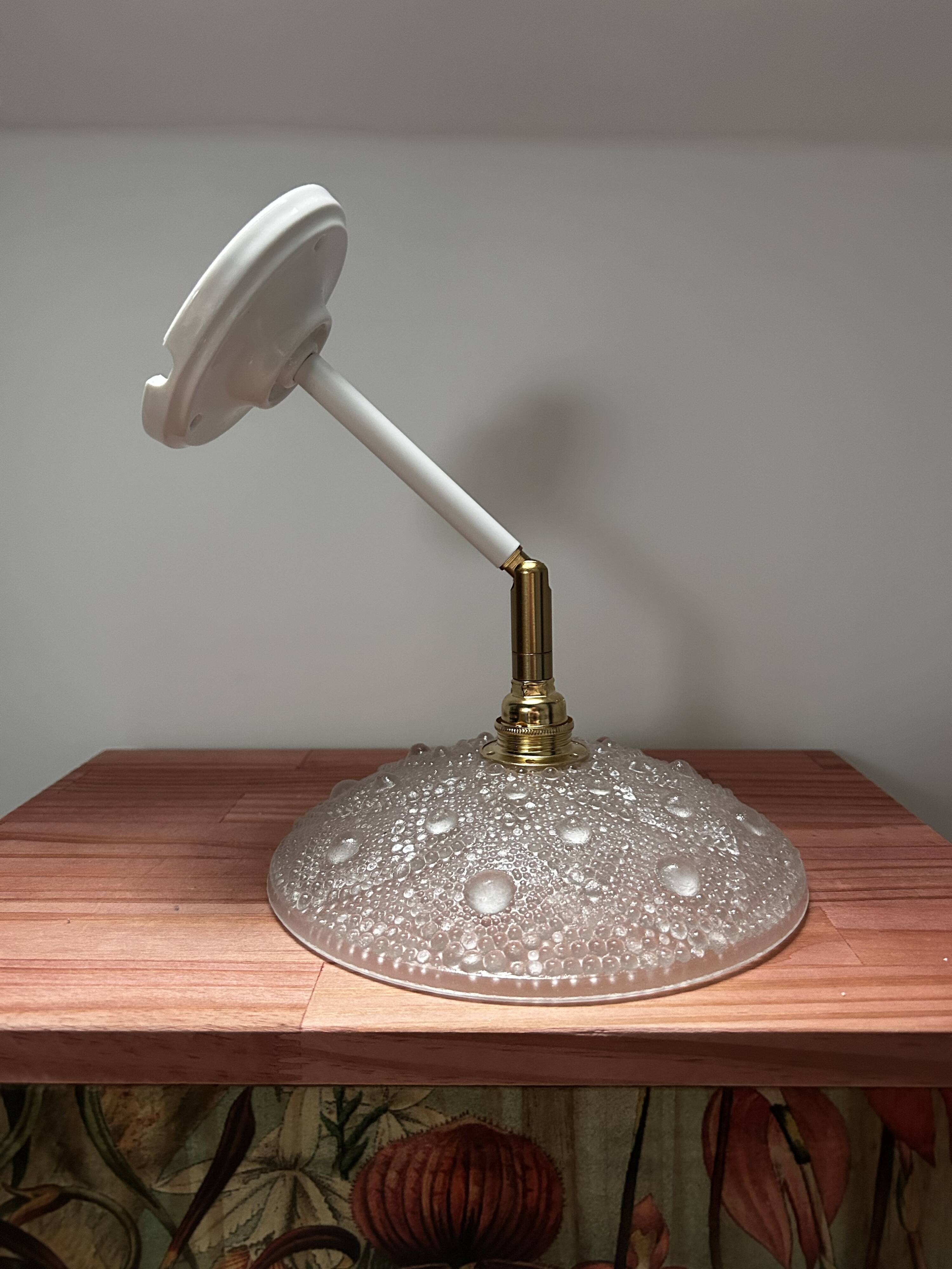 Vintage Glass Tilting Wall Light
