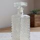 Vintage pressed glass whisky carafe