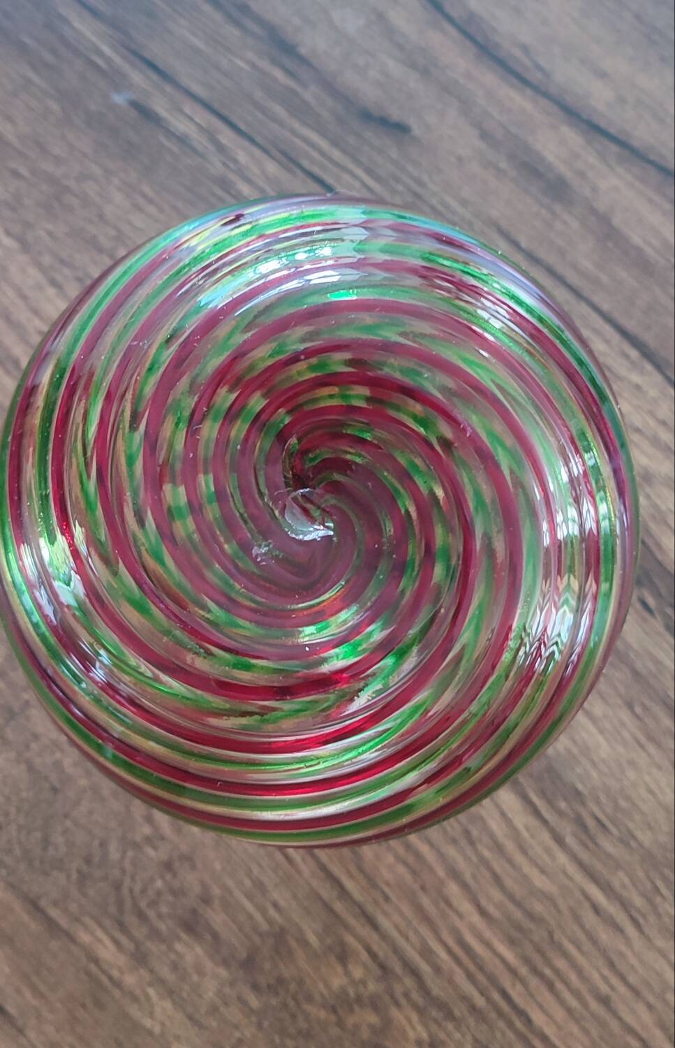 Vintage Murano-inspired blown glass vase