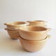 Set of 6 ear bowls in gres cnp gres village France vintage old