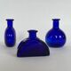 Set de 3 flacons en verre, vintage 1970