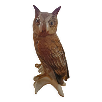Saxony porcelain owl Karl ENS