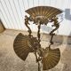 3-tier bronze napoleon iii pedestal table plant holder from the 19th century