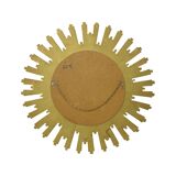 Large Gold Sun Mirror Sunburst Resine Convex 56cm