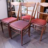 Set of retro dining chairs – Dřevotvar Jablonné nad Orlicí