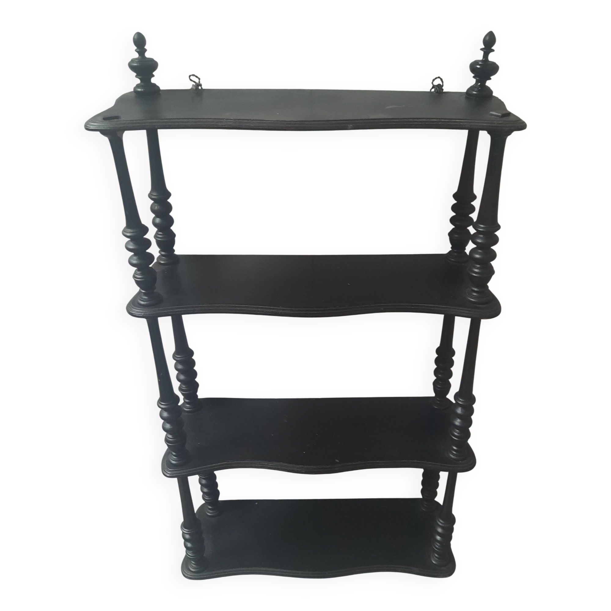 Napoleon III wall shelf in blackened wood