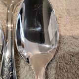 12 silver-plated metal coffee spoons Ercuis model Dubarry