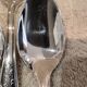 12 silver-plated metal coffee spoons Ercuis model Dubarry