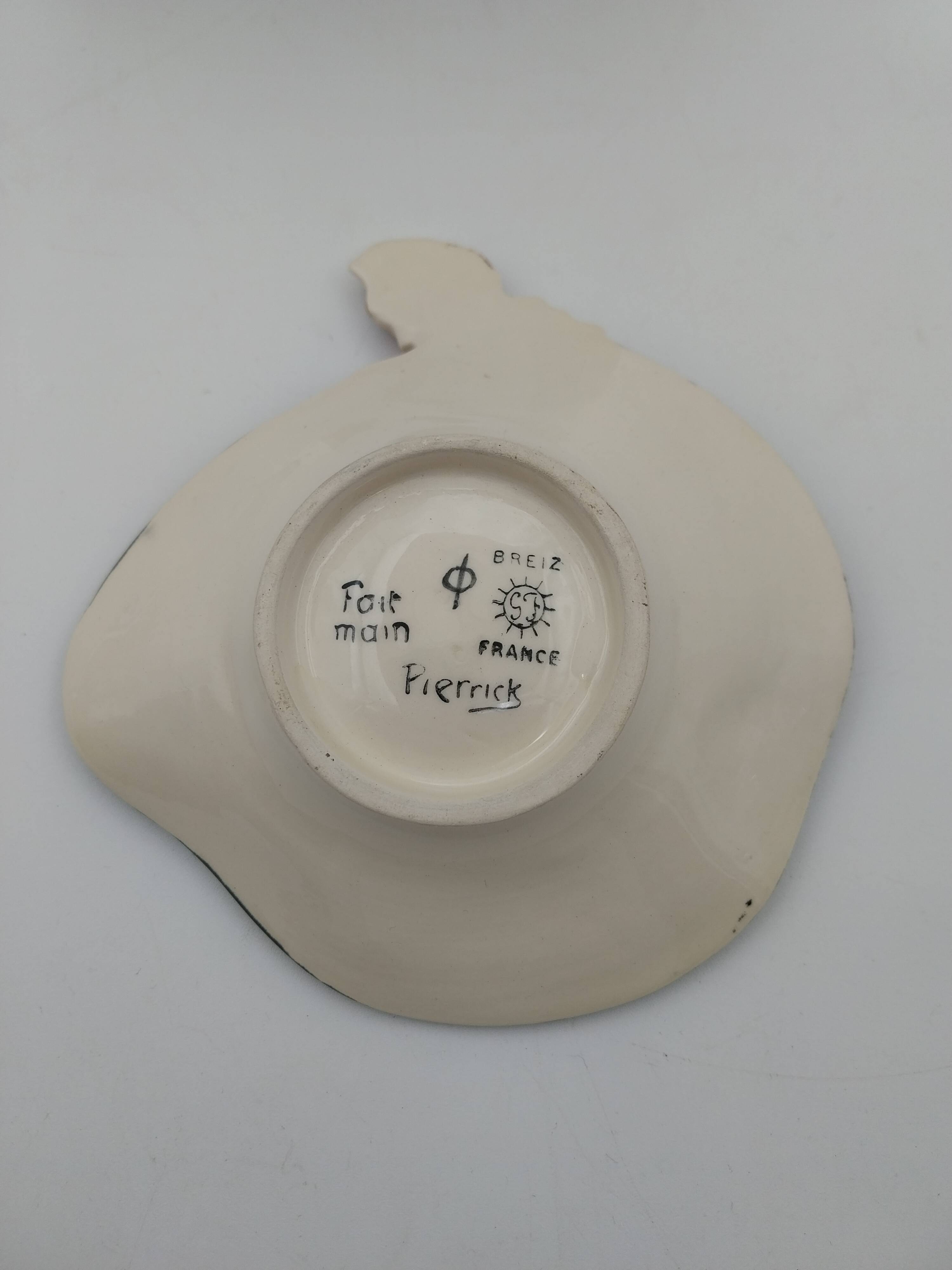 Empty ceramic pocket Foumaintraux Pierrick bigoudène Breiz in its box