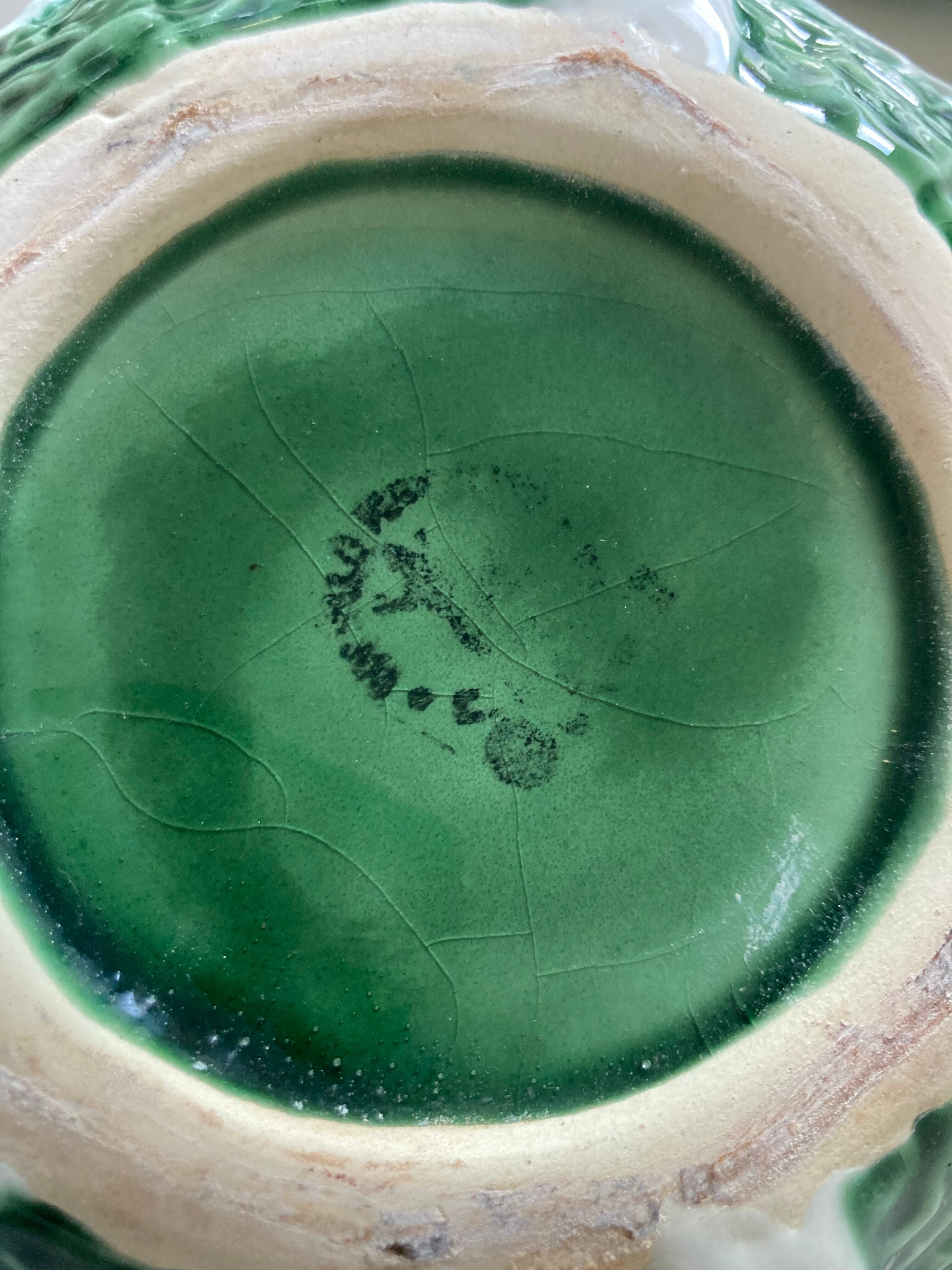 Cabbage tureen in slip 4 pieces