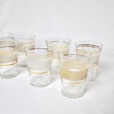 Lots of 10 glasses, golden lines