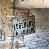 Panneau peint double face grand logement à louer