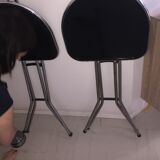 Pair of folding chairs by Niels Grammelaard