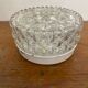 Vintage Molded Glass Wall Light + White Metal Bracket