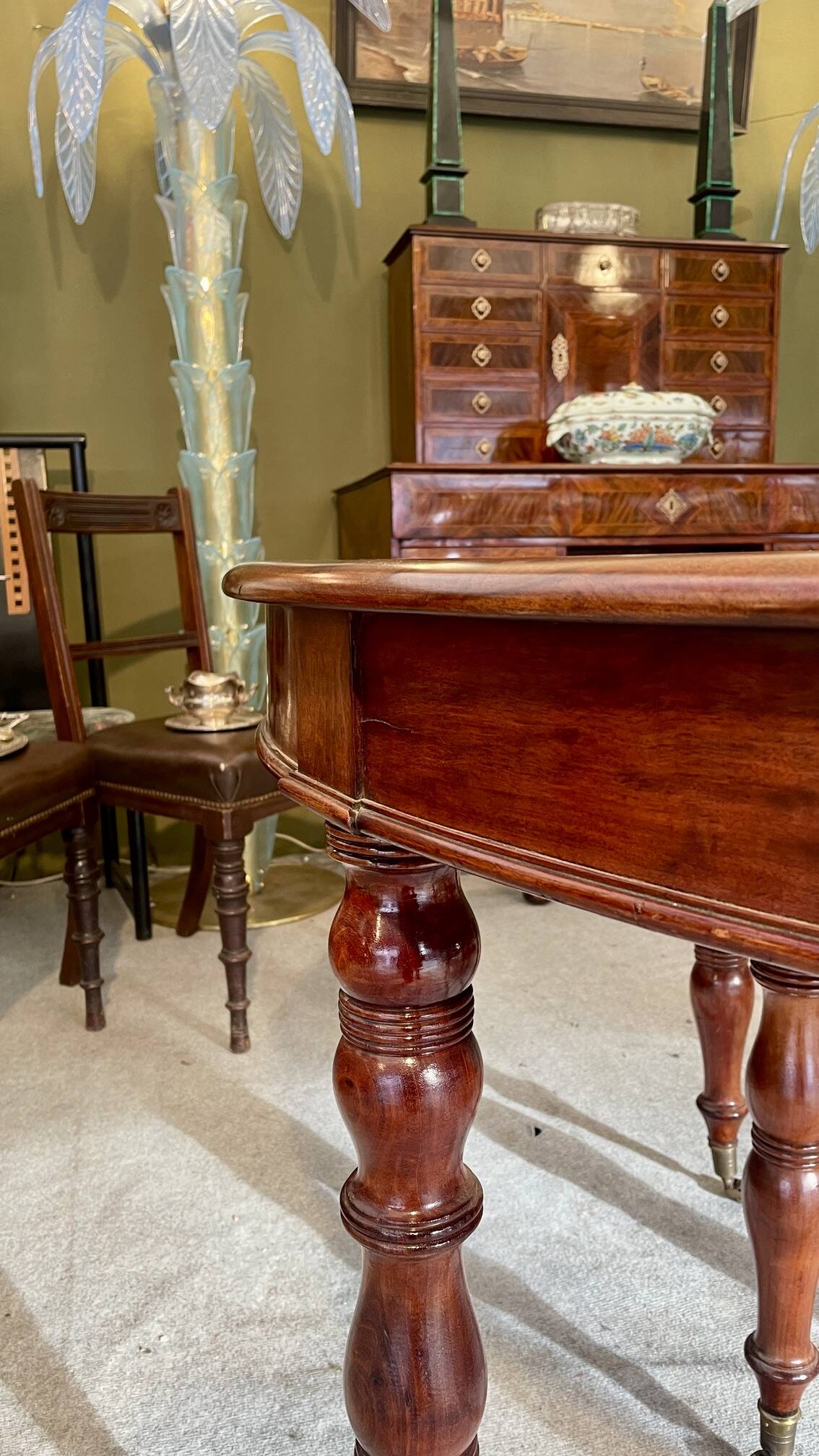 Mahogany dining table
