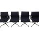 Set of 4 Vitra EA 108 chairs, black hopsak