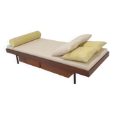 Teak Daybed with Dedar Cushions and Bolster, 1960s