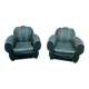 Pair of club armchairs