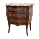 Petite commode sauteuse louis XV marquetée