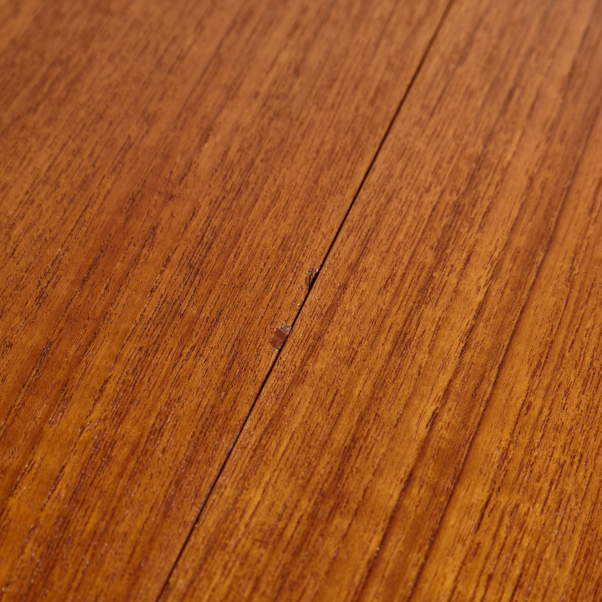 Restored teak dining table