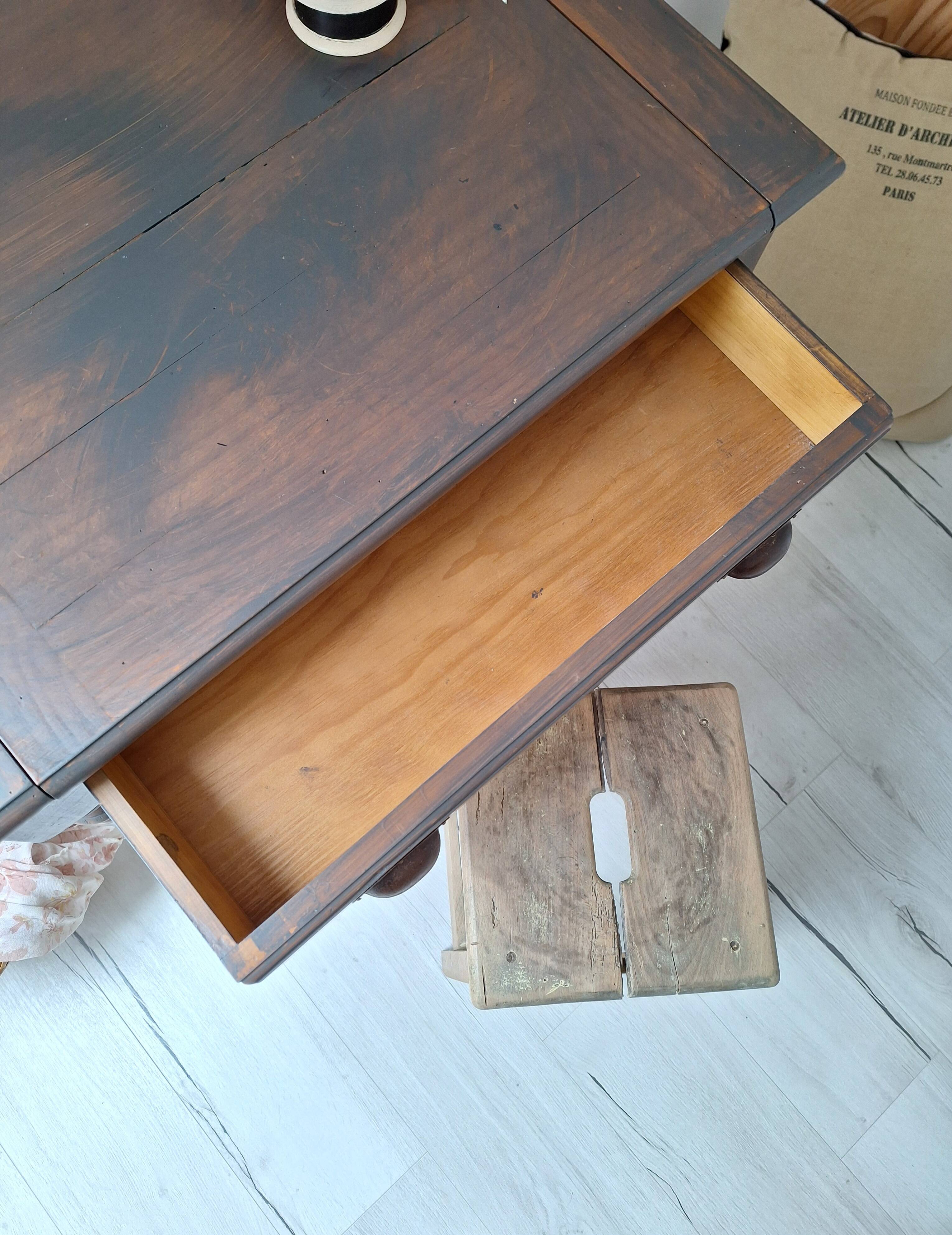 Solid wood desk / side table