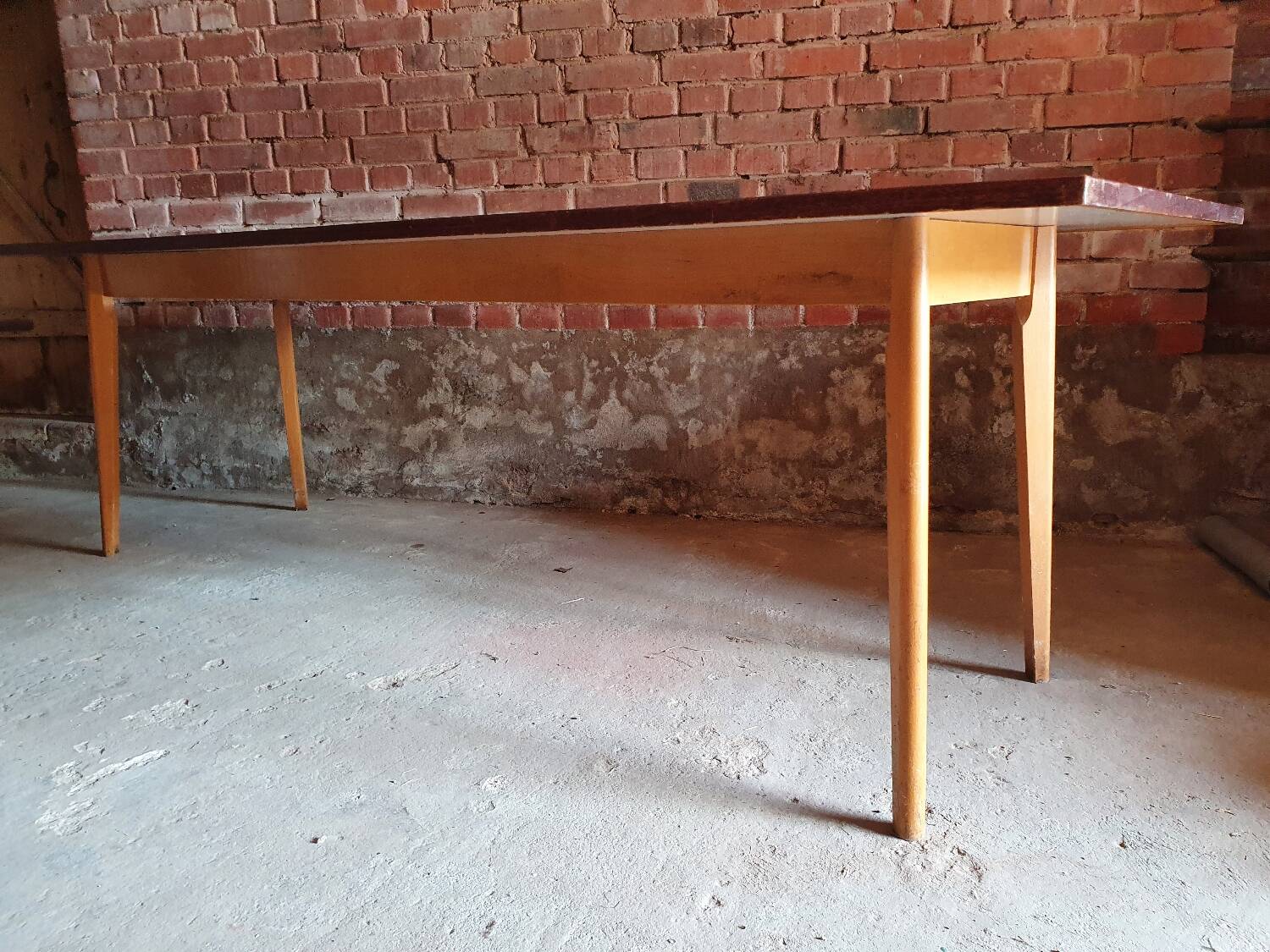 Large vintage bistro table 1970