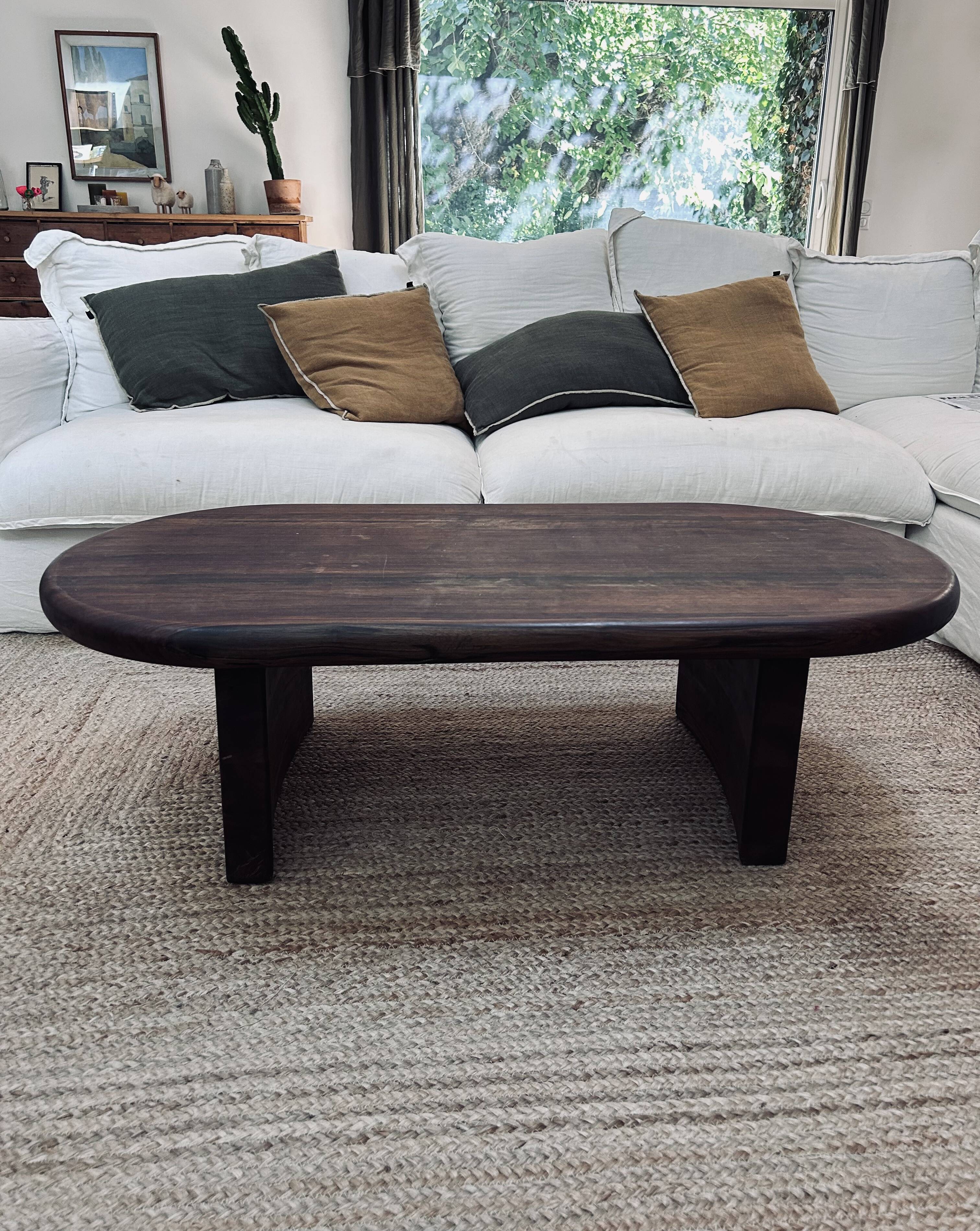 Table basse noyer