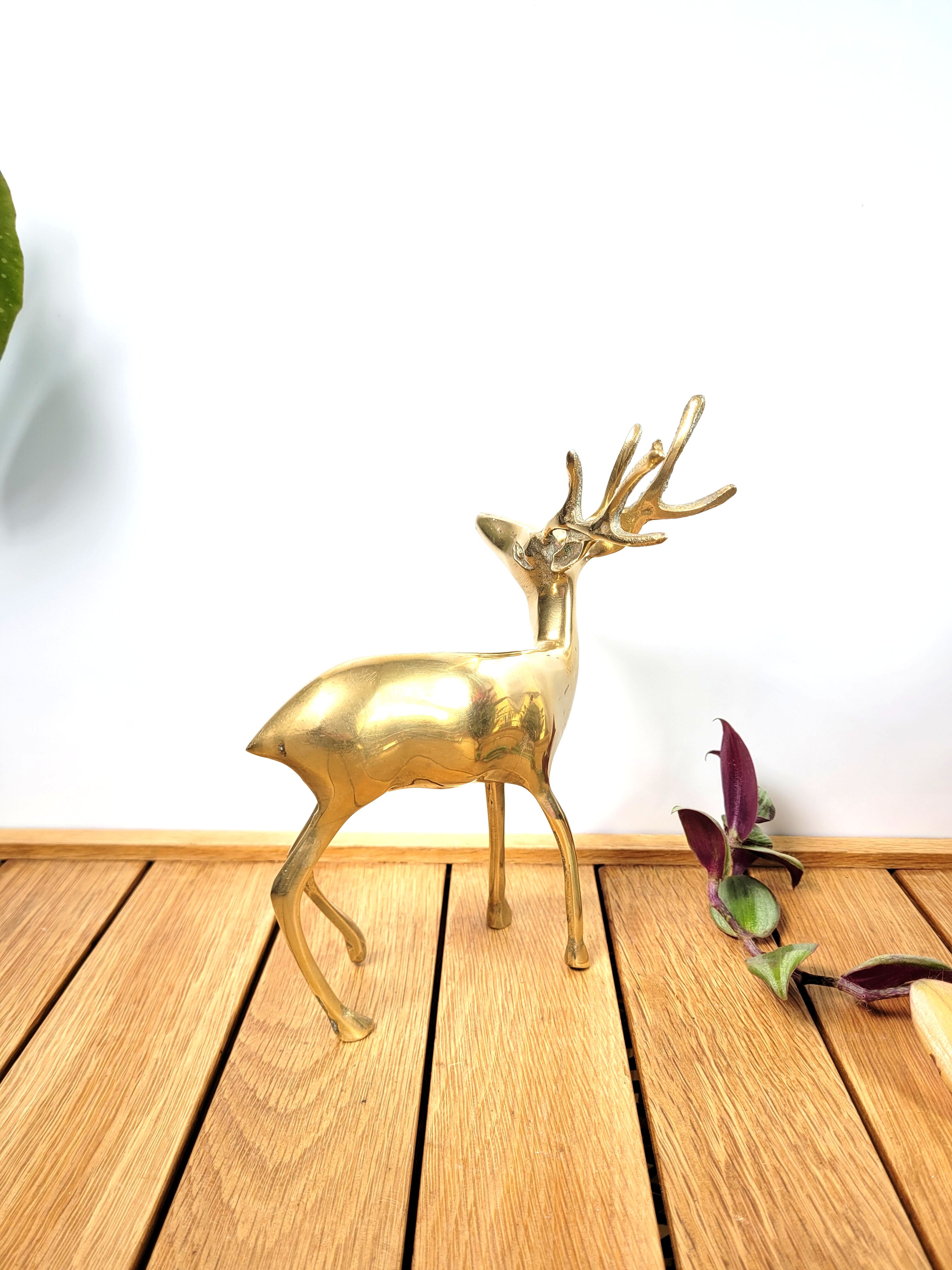 Brass Deer Statuette