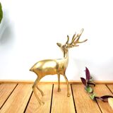 Brass Deer Statuette