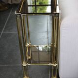 Brass side table, 1970s-1980s