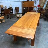 Vintage elm table Maison Regain 80s