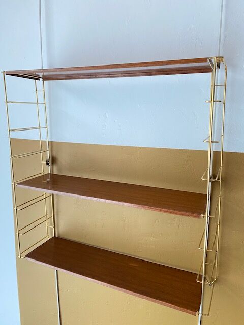 Vintage string style golden shelf