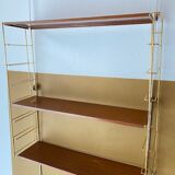 Vintage string style golden shelf