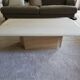 Table basse en travertin vintage