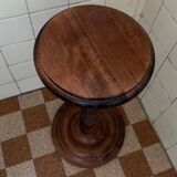 Wooden pedestal table
